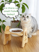 Cat Food Bowl Raised Dog Ceramic Adjustable Elevated Stand Feeder Neck Care Cat Dog Pets Supplies water Bowls