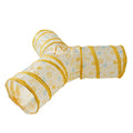 Cat Tunnel Tube Kitty Tunnel Bored Cat Pet Toys Peek Hole Toy Interactive for Indoor Cats Exercise Fun Reduce Anxiety Durable