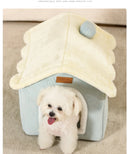 Foldable Cat/dog Pet Nest Detachable and Washable Cat House Dog House Indoor Cat Nest Suitable for Small and Medium-sized Pets