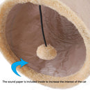 Foldable plush cat toy tunnel, playful cat tent, suitable for dogs and cats to play with