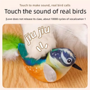 Interactive Cat Toy Electric Simulation Bird With Chirping Sound Flapping Wings Plush Chew Bite Toy For Kittens Cats Pet Supplie