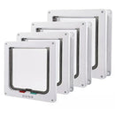 Cat Flap Door with 4 Way Security Lock ABS Plastic Gate Puppy Kitten Safety In/out Dog Cat Flap Door Kit Small Pet Supplies