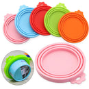 Portable Silicone Dog Cat Canned Lid 2-in-1Food Sealer Spoon Pet Food Cover Storage Fresh-keeping Lids Bowl Dog Accessories
