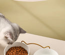 Ceramic Cat Bowl Cat Food Bowl Dog Bowl Drinking Water Bowl Food Bowl Cervical  Protection Pet Supplies Ceramic Double  Cat Bowl