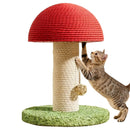 Cat Scratching Tree cute Mushroom Wear-resistant Scratching Column Kitten Climbing Frame Kitty Toys Household Cat Climbing Tower