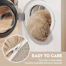 KEMORELA Luxury Thickened Long-Haired Cat Sofa for Large Cats Cozy Heightened Cushioned Pet Bed Durable Furniture for Home Decor