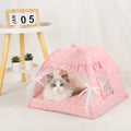 Pet Tent Bed Cats House Supplies Products Accessories Warm Cushions Furniture Sofa Basket Beds Winter Clamshell Kitten Tents Cat