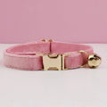 Cat Supplies Velvet Cat Collar Personalized Cat Collar with Name Plate Bell Bow tie Custom Engrave Collars for Cat