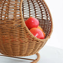 Cat Cage Household Small Family Cat Nest Hanging Basket Imitation Rattan Weaving Hanging Basket Desktop Snack Candy Fruit Basket