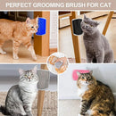 Cat Hair Rubbing Tool Corner Brush Hair Removal Comb Self-Play Itching Massage Brush Detachable Washable Non-Slip Cat Supplies