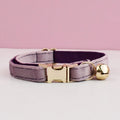 Cat Supplies Velvet Cat Collar Personalized Cat Collar with Name Plate Bell Bow tie Custom Engrave Collars for Cat