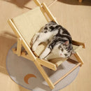 Pet Cat Bed Chair Home Use 4-speed Adjustable Wear-resistant Sisal Cat Scratching Board Foldable Breathable Pet Sofa Recliner