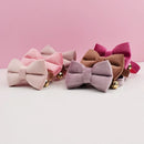 Cat Supplies Velvet Cat Collar Personalized Cat Collar with Name Plate Bell Bow tie Custom Engrave Collars for Cat