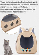 Portable Transparent Pet Backpack Foldable Outdoor Carrying Cats Bag Breathable Travel Bags for Kittens/Dogs Going Out Pets Bag