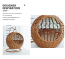 Cat Cage Household Small Family Cat Nest Hanging Basket Imitation Rattan Weaving Hanging Basket Desktop Snack Candy Fruit Basket