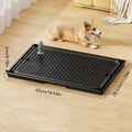 KEMORELA 2-in-1 Non-Slip Dog Potty Tray Cat Litter Mat - Waterproof Soft Paw-Friendly Design with Grid Pattern for Easy Cleaning