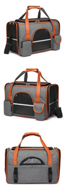 Dog Pet Carrier Bag Anti-Collapse Design Multiple Storage Pockets Cat Travel Handbag for Medium Cats, Puppy, Rabbits and Other S