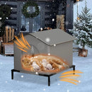 Winter Waterproof Stray Cat Dog Warm House Outdoor Warm Pet Cave Sleeping Beds Home Foldable Washable For Dog Puppy Supplies