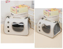 Portable Pet Carrier Bag for Small Dogs Cats Outdoor Foldable Cat Bag Breathable Cat Shoulder Bag Kitten Carrying Bag