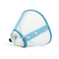 A fashionable contrast color stitching pet Elizabethan collar sterilization care collar for cats and dogs grooming collar to pre