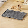 KEMORELA 2-in-1 Non-Slip Dog Potty Tray Cat Litter Mat - Waterproof Soft Paw-Friendly Design with Grid Pattern for Easy Cleaning