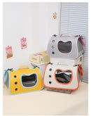 Portable Pet Carrier Bag for Small Dogs Cats Outdoor Foldable Cat Bag Breathable Cat Shoulder Bag Kitten Carrying Bag