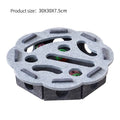 Interactive Cat Puzzle Toy Felt Toy Box with Maze Tunnel Bell Ball Indoor Entertainment Cat Toy