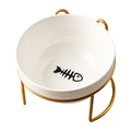 Ceramic Cat Bowl Cat Food Bowl Dog Bowl Drinking Water Bowl Food Bowl Cervical  Protection Pet Supplies Ceramic Double  Cat Bowl