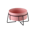 Double Cat Food Water Bowls with Stand Ceramic Pet Feeding Accessories Cats Small Dogs Eat Drink Supplies Puppy Feeder Bowl