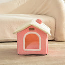 Foldable Cat/dog Pet Nest Detachable and Washable Cat House Dog House Indoor Cat Nest Suitable for Small and Medium-sized Pets