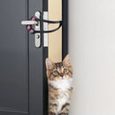 Cat Door Holder Latch Adjustable Dog Door Stopper Elastic Gate Lock Flex Latch Strap Keep Dog Out From Entering Pet Gate Supply