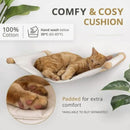 Cat Shelf Furniture Activity Indoor Cats Wall Hammock Climbing Shelves Solid Wood Steps Sisal Rope Cat Stairs Pet Wall Furniture