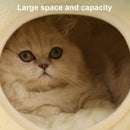 New Pet Nest Winter Protect Cold Warm Dog Den Cat Villa Small Frog Shape Semi Enclosed Kitten Puppy Plush Mattress Pet Supplies