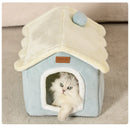 Foldable Cat/dog Pet Nest Detachable and Washable Cat House Dog House Indoor Cat Nest Suitable for Small and Medium-sized Pets