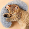 Hot Pet Sleeping Pillow Half Moon Pillow Cat Neck Protection Pillow Step on the Milk Deep Sleep U-shaped Pillow