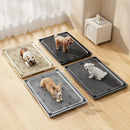 KEMORELA 2-in-1 Non-Slip Dog Potty Tray Cat Litter Mat - Waterproof Soft Paw-Friendly Design with Grid Pattern for Easy Cleaning