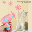Funny Cat Toy Interactive Launch Pet Training Toy For Kitten Mini Flying Disc Shooting Gun Chasing Games Cat Toys Pet Supplies