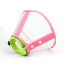 A fashionable contrast color stitching pet Elizabethan collar sterilization care collar for cats and dogs grooming collar to pre
