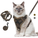 VavoPaw Cat Harness and Leash Set for Walking Adjustable Kitten Vest Harness with Reflective Strip Breathable Mesh Cat Harness