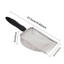 Durable Stainless Steel Litter Scooper - Ergonomic and Easy to Clean for Cats & Dogs, Heavy-Duty & Sleek Design
