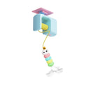 Caterpillar and Flying Bird Suitable for Self-playing Pet Chasing Toys Interactive Cat Toys for Indoor Cats Hanging Automatic