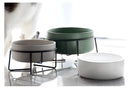 Double Cat Food Water Bowls with Stand Ceramic Pet Feeding Accessories Cats Small Dogs Eat Drink Supplies Puppy Feeder Bowl
