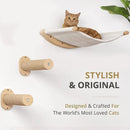 Cat Shelf Furniture Activity Indoor Cats Wall Hammock Climbing Shelves Solid Wood Steps Sisal Rope Cat Stairs Pet Wall Furniture