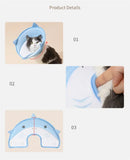 Cat Cone Collar Adjustable Soft Recovery Collar for Cats Prevent Licking Biting Comfort Feeding Dual Style Wear Suitable for Po