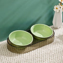 Food Feeders Pet Cat Double Bowls Feeder Adjustable Height Cats Dogs Drinker Water Bowl Dish Elevated Feeding Kitten Supplies