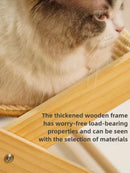 Pet Cat Bed Chair Home Use 4-speed Adjustable Wear-resistant Sisal Cat Scratching Board Foldable Breathable Pet Sofa Recliner