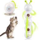 Smart Caterpillars Toy for Cat Interactive Caterpillars Cat Toy Cats Suction Cup Wiggles Worm Cat Toy with Tail for Indoor