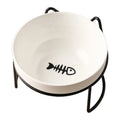 Ceramic Cat Bowl Cat Food Bowl Dog Bowl Drinking Water Bowl Food Bowl Cervical  Protection Pet Supplies Ceramic Double  Cat Bowl