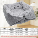 Folding Cat Car Nest Winter Warm Car Kennel Puppy House Anti-freezing Pet Fleece Thickened Platform Cage Kitten Mat  Pet Bed