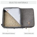 Oxford Cloth Foldable Cat Litter Box Large Capacity Waterproof Travel Litter Pan Rectangular with Shovel Mobile Cat Toilet